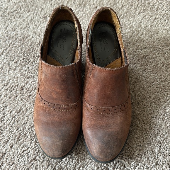 BOC Børn Concept Chunky Heeled Brown Leather Shoe Size 8 - Picture 3 of 8